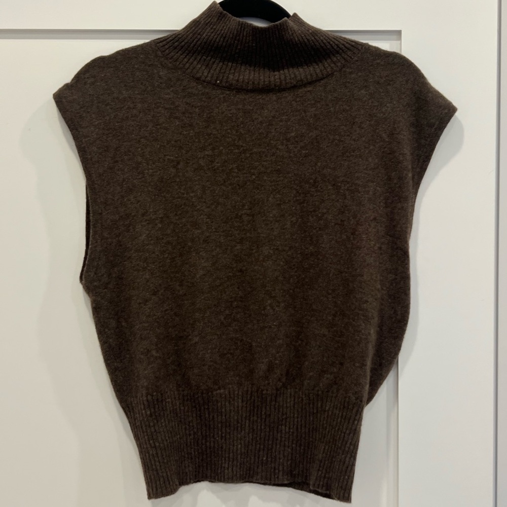 Reformation Dark Brown Turtleneck Sweater